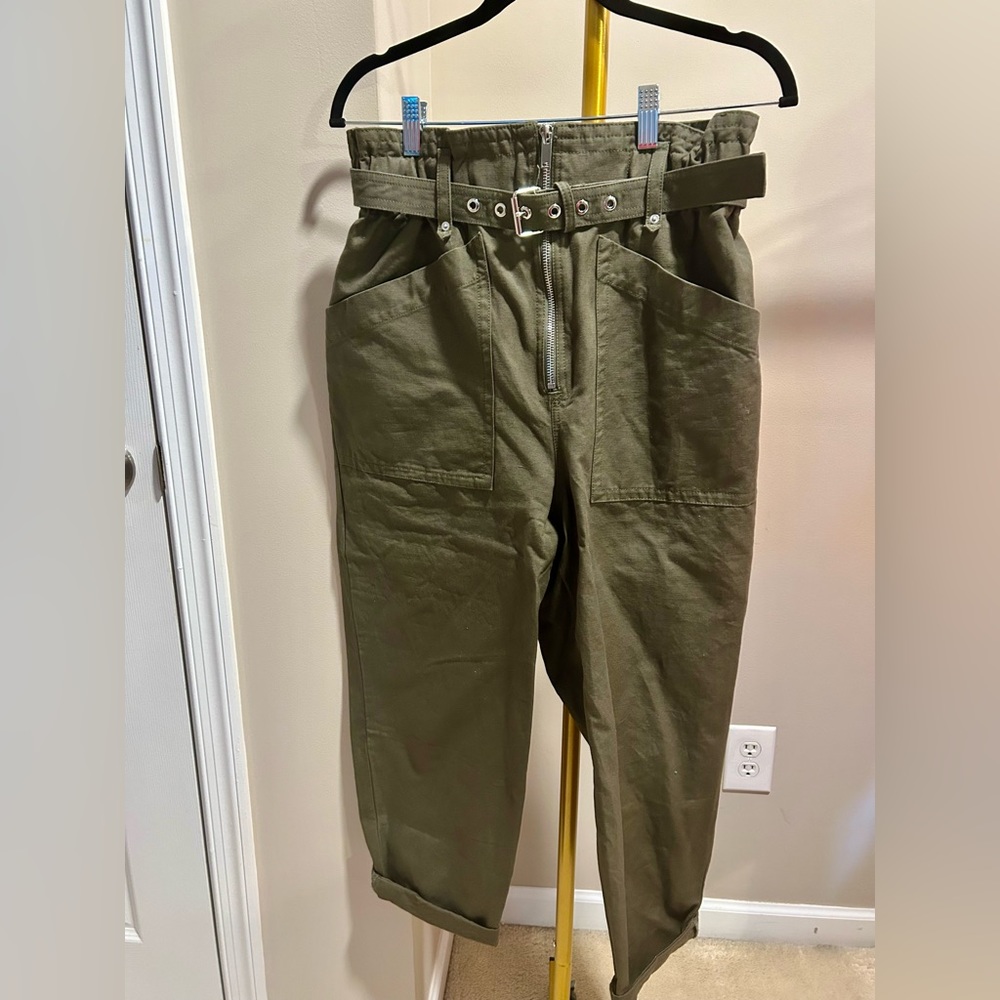 Banana Republic Army Green Cargo Pant